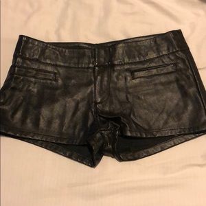 GUESS faux leather shorts